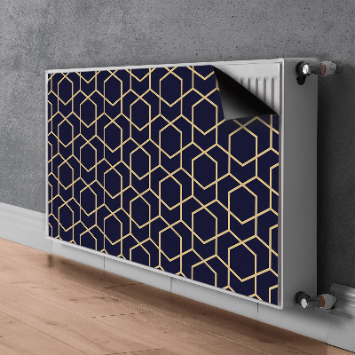 Magnetiskt radiatorskydd Guld mönster