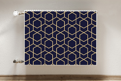 Magnetiskt radiatorskydd Guld mönster