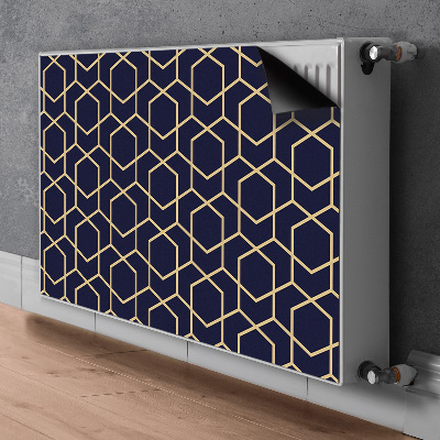 Magnetiskt radiatorskydd Guld mönster