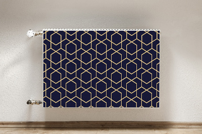 Magnetiskt radiatorskydd Guld mönster