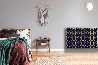 Magnetiskt radiatorskydd Guld mönster