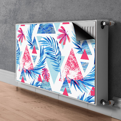 Magnetiskt radiatorskydd Blad och trianglar