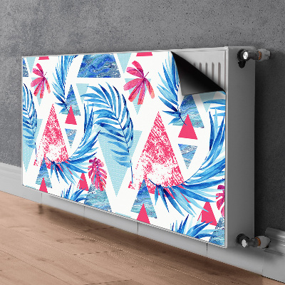 Magnetiskt radiatorskydd Blad och trianglar