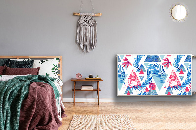 Magnetiskt radiatorskydd Blad och trianglar