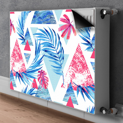 Magnetiskt radiatorskydd Blad och trianglar
