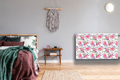 Magnetiskt radiatorskydd Rosa blommor