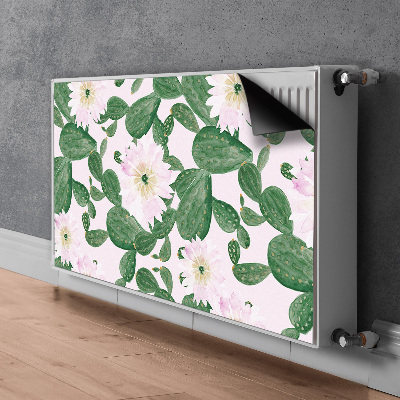 Magnetiskt radiatorskydd Blommande kaktusar