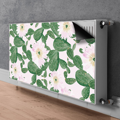 Magnetiskt radiatorskydd Blommande kaktusar