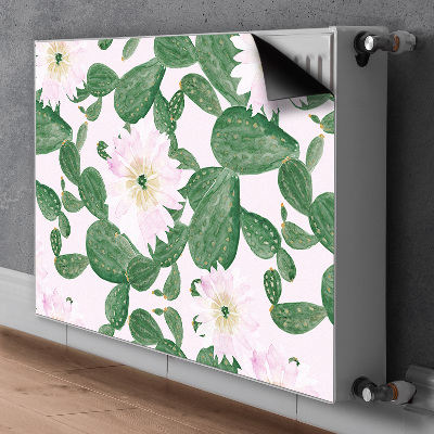 Magnetiskt radiatorskydd Blommande kaktusar