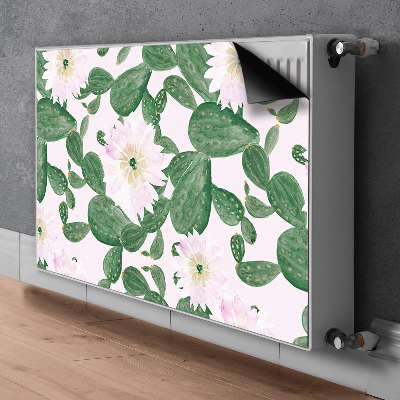 Magnetiskt radiatorskydd Blommande kaktusar