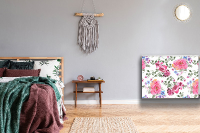 Magnetisk radiatorkåpa Akvarell rosor