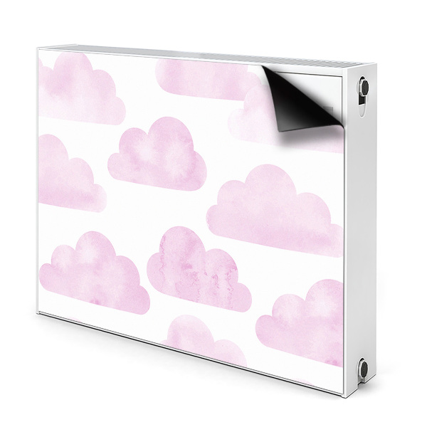 Magnetiskt radiatorskydd Rosa moln