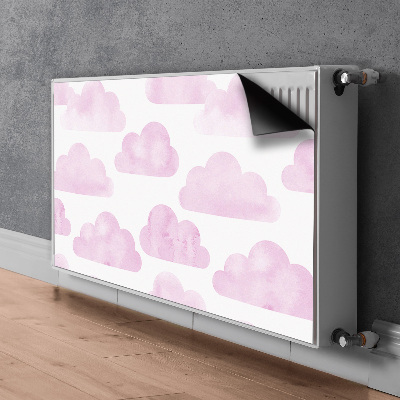 Magnetiskt radiatorskydd Rosa moln