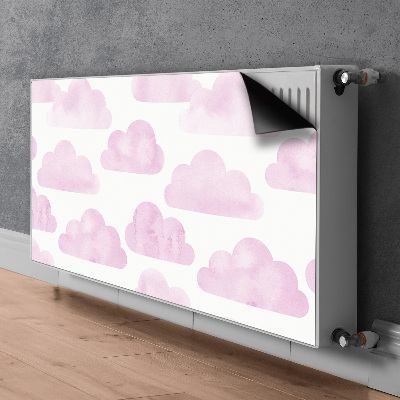 Magnetiskt radiatorskydd Rosa moln