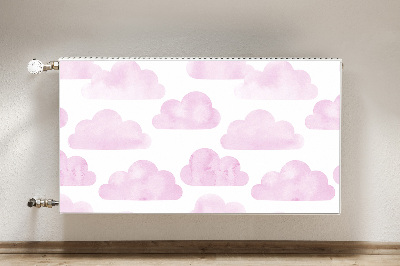 Magnetiskt radiatorskydd Rosa moln