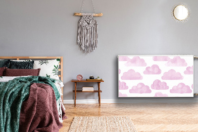 Magnetiskt radiatorskydd Rosa moln