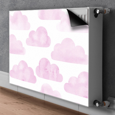 Magnetiskt radiatorskydd Rosa moln