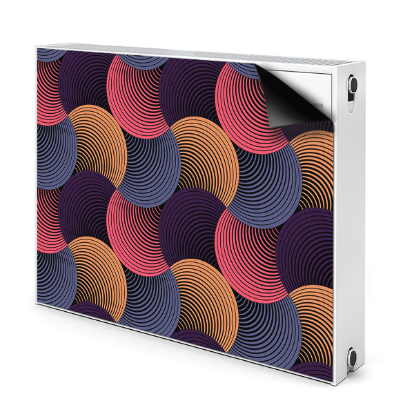 Magnetiskt radiatorskydd Färgglada mönster