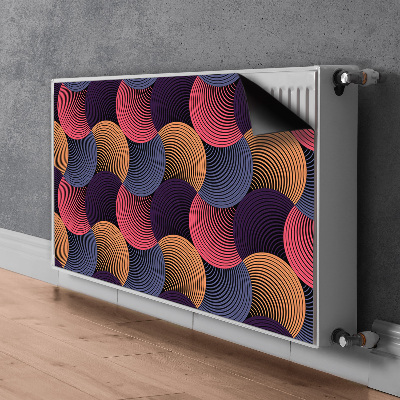 Magnetiskt radiatorskydd Färgglada mönster