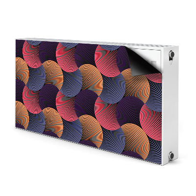 Magnetiskt radiatorskydd Färgglada mönster