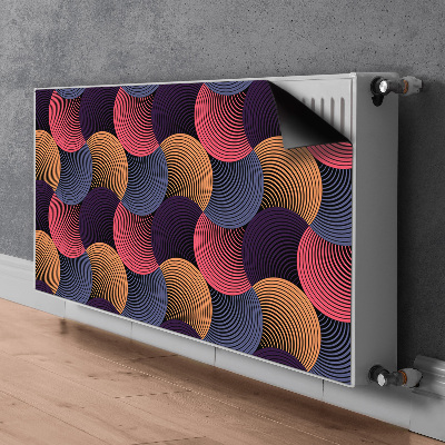 Magnetiskt radiatorskydd Färgglada mönster