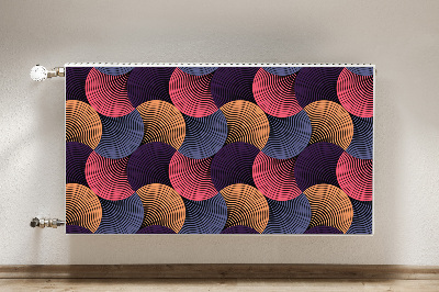 Magnetiskt radiatorskydd Färgglada mönster