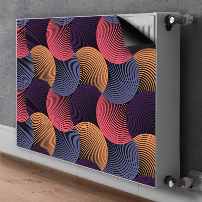 Magnetiskt radiatorskydd Färgglada mönster