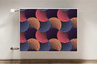 Magnetiskt radiatorskydd Färgglada mönster