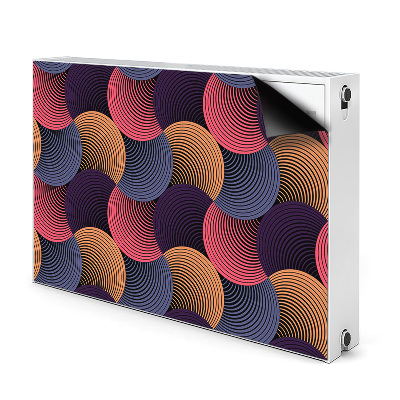 Magnetiskt radiatorskydd Färgglada mönster