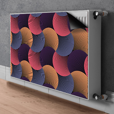 Magnetiskt radiatorskydd Färgglada mönster
