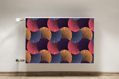 Magnetiskt radiatorskydd Färgglada mönster