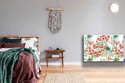 Magnetiskt radiatorskydd Påfågelfjädrar