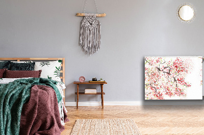 Magnetisk radiatorkåpa körsbärsblommor
