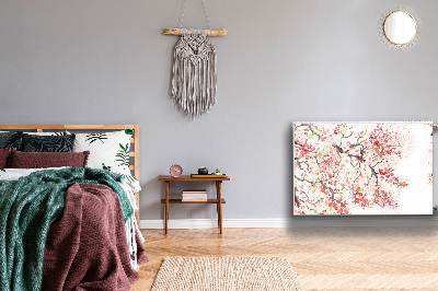 Magnetisk radiatorkåpa körsbärsblommor