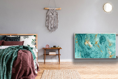Magnetisk radiatorkåpa Turkos marmor