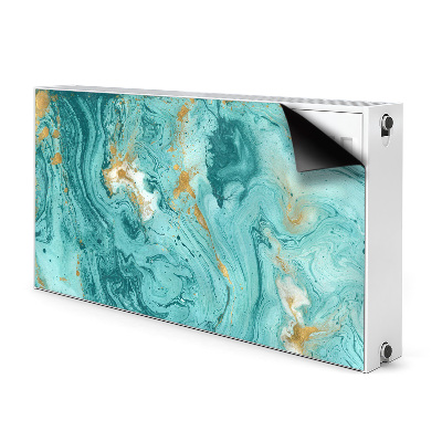 Magnetisk radiatorkåpa Turkos marmor