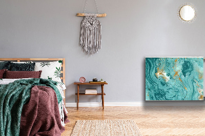 Magnetisk radiatorkåpa Turkos marmor