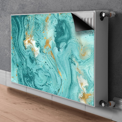 Magnetisk radiatorkåpa Turkos marmor