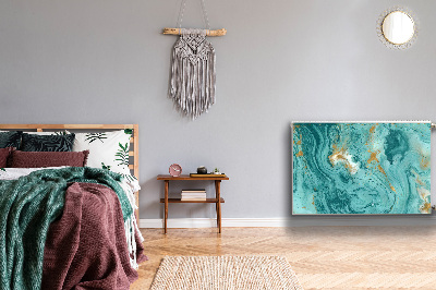 Magnetisk radiatorkåpa Turkos marmor