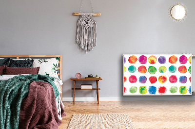 Magnetisk radiatorkåpa Målade prickar