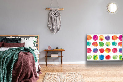 Magnetisk radiatorkåpa Målade prickar