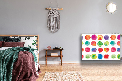 Magnetisk radiatorkåpa Målade prickar