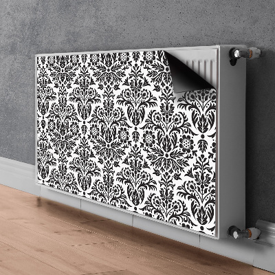 Magnetisk radiatorkåpa Blommönster