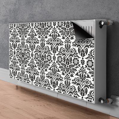 Magnetisk radiatorkåpa Blommönster