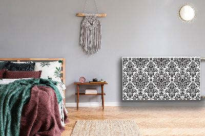 Magnetisk radiatorkåpa Blommönster