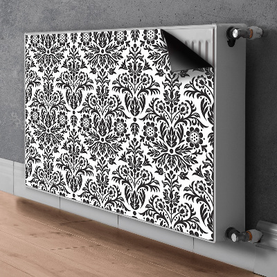 Magnetisk radiatorkåpa Blommönster