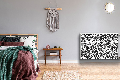Magnetisk radiatorkåpa Blommönster