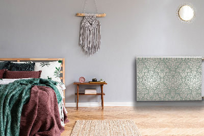 Magnetisk radiatorkåpa Blommönster