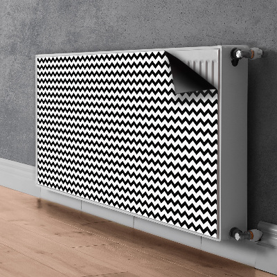 Magnetisk radiatorkåpa Svart spår