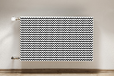 Magnetisk radiatorkåpa Svart spår